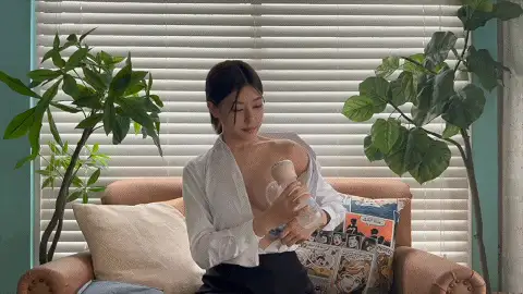 挤奶猎奇测评教学 模特挤奶器操作教程及哺乳期挤奶精彩截图13